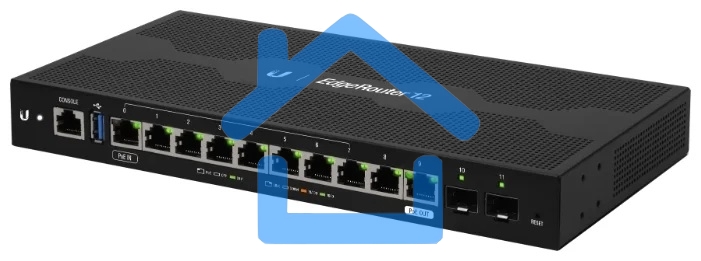 Роутер Ubiquiti ER-12-EU черный