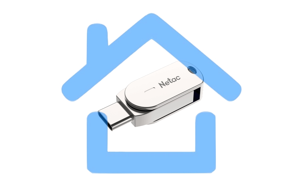 Флешка USB R/W Netac USB Drive U785C USB3.0+TypeC 64Gb, retail version