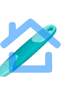 Щетка для посуды квадратная 68х37х275 мм, двухкомпонентная рукоятка Elfe