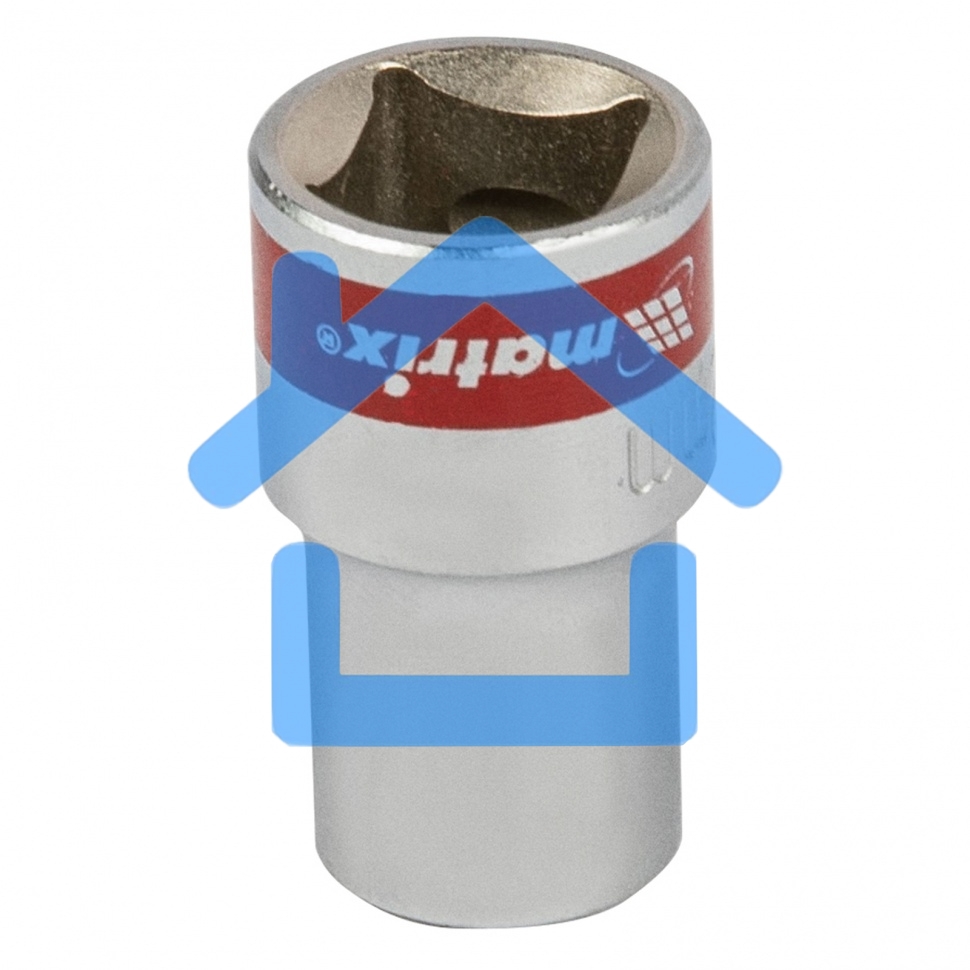 Головка торцевая Matrix, 12 мм, 6-гранная, CrV, под квадрат 1/2