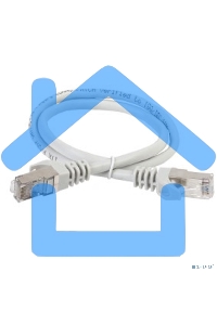 Коммутационный шнур (патч-корд) ITK PC01-C5EFL-1M, кат.5Е FTP, LSZH, 1м, серый