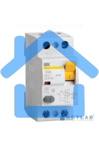 Выключатель дифференциального тока (УЗО) 2п 16А 30мА тип AC ВД1-63 ИЭК MDV10-2-016-030