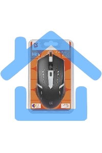Мышь проводная Defender Hit MB-601 черный, 1200 dpi, USB, кнопки - 4