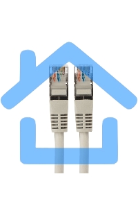 Пaтч-корд Rexant  F/UTP, категория 5e, RJ45-RJ45, экранированный, 24AWG, LSZH, серый, 1м