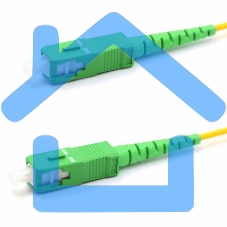 Патч-корд оптический соединительный (SM), 9/125 (OS2), SC/APC-SC/APC, (Simplex), LSZH, 1м