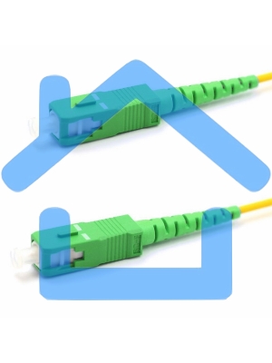 Патч-корд оптический соединительный (SM), 9/125 (OS2), SC/APC-SC/APC, (Simplex), LSZH, 1м