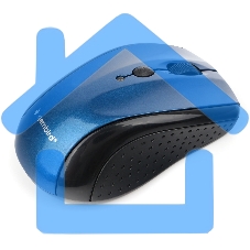 Мышь беспроводная Gembird MUSW-425 синий, 2400 dpi, радиоканал, USB, кнопки - 6