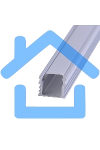 Комплект накладного алюминиевого профиля с рассеивателем, 16х12мм, 2м Rexant