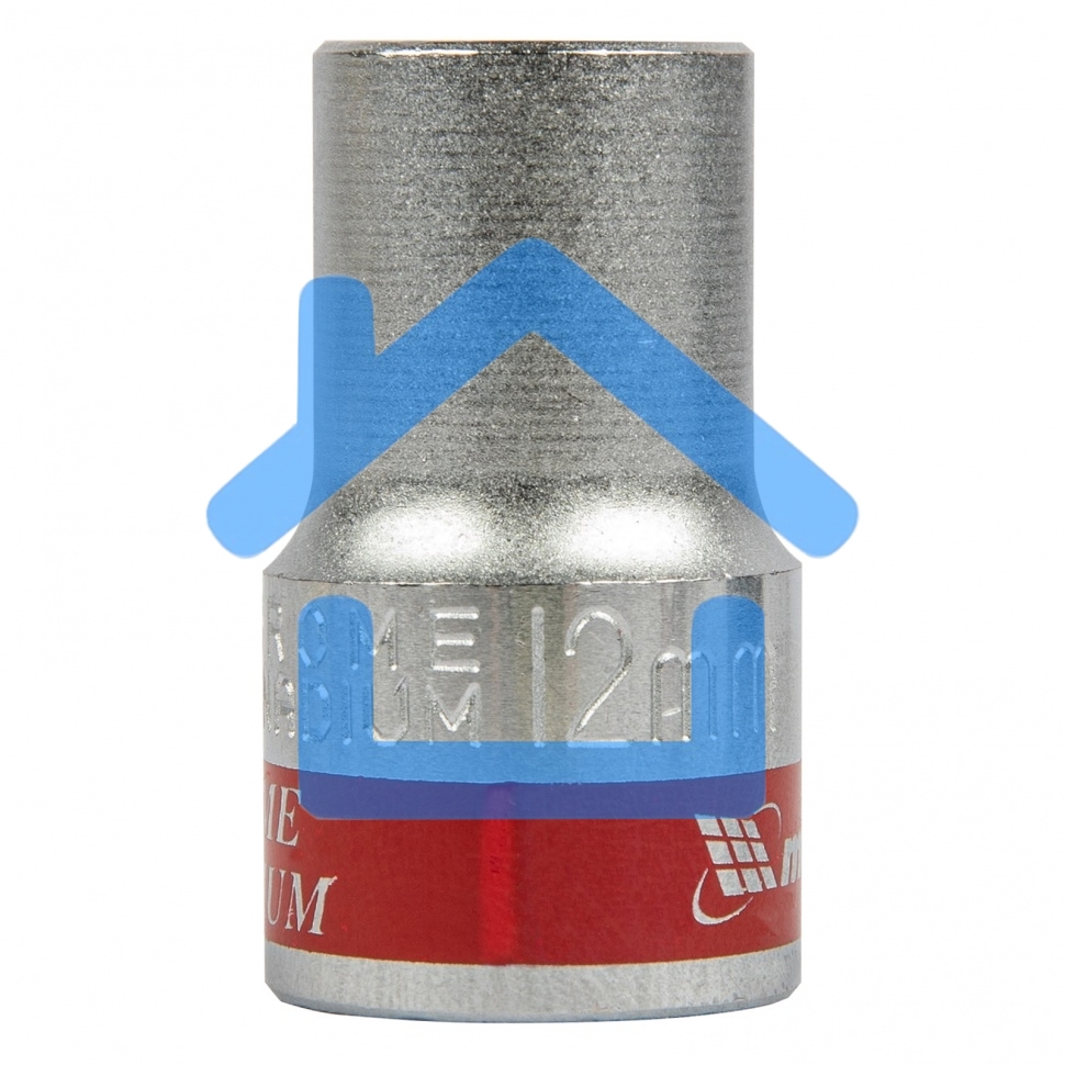 Головка торцевая Matrix, 12 мм, 6-гранная, CrV, под квадрат 1/2