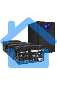Комплект ИБП EX295991RUS + батарея 150Aч EX282990RUS 4шт ExeGate SineTower SZ-5000.LCD.AVR.2SH.1C13.T.RJ.USB + батарея ExeGate DT 12150 4шт