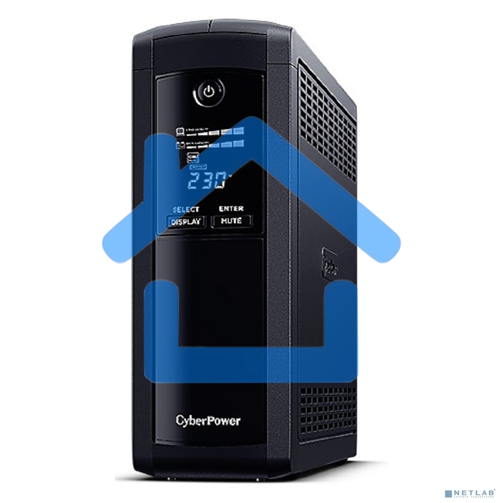 Источник бесперебойного питания UPS CyberPower VP1600EILCD Line-Interactive 1600VA/960W USB/RS-232/RJ11/45 (4 + 4 IEC С13)