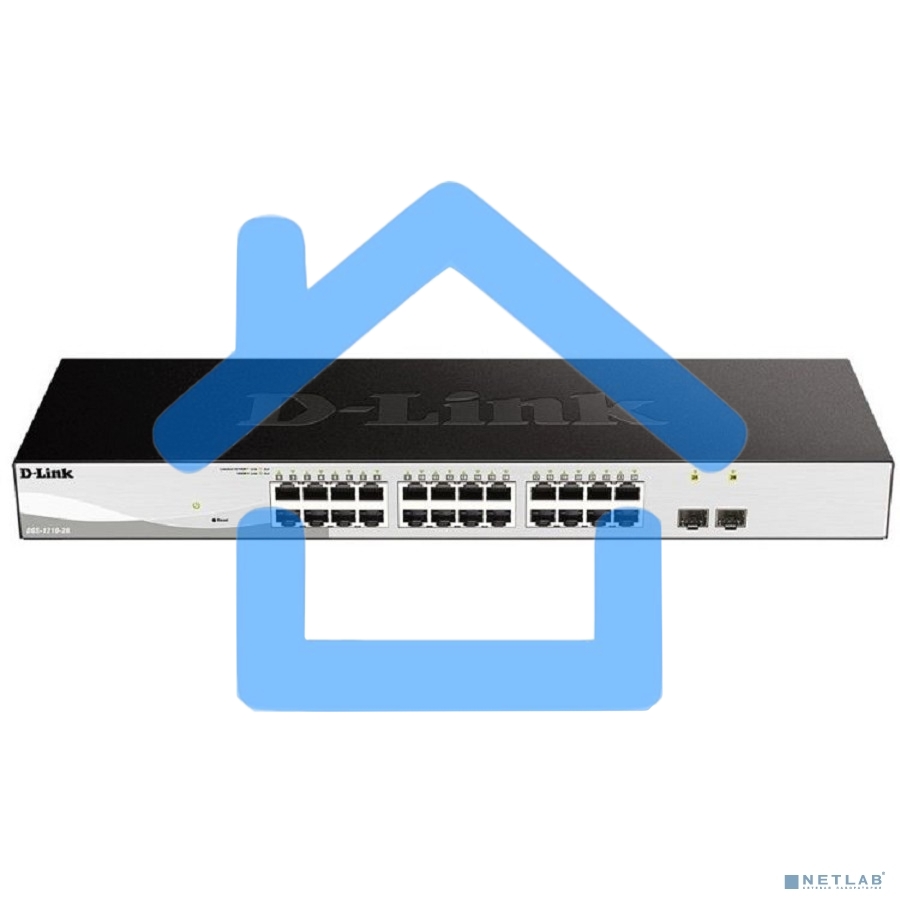 Настраиваемый коммутатор WebSmart с 24 портами 10/100/1000Base-T и 2 портами 1000Base-X SFP D-Link DGS-1210-26/F3A