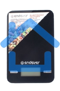Весы кухонные электронные Endever Skyline KS-527, вес от 2 г до 5 кг. Закаленное стекло повышенной прочности, LCD-дисплей, авто откл.