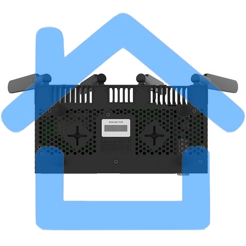 Маршрутизатор MIKROTIK RB4011iGS+5HacQ2HnD-IN 10x10/100/1000 LAN, 1 SFP+, 2,4Ghz/5Ghz, 802.11a/b/g/n/ac
