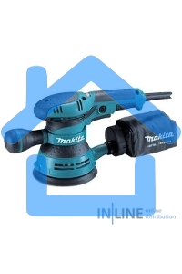 Шлифовальные машины Makita BO5040 ЭШМ,300Вт,ф125мм,12000об\м,ампл-2.8мм,1.4кг,кор,п\сборник,доп.рукоятка