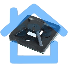 Площадка самоклеящаяся Rexant 25х25 мм, черная, упаковка 10 шт.