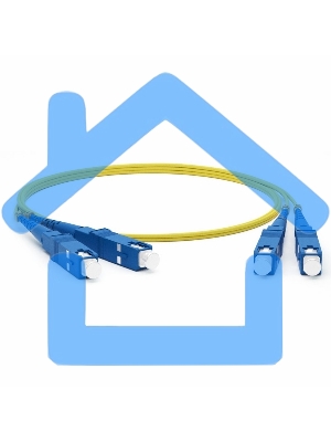 Патч-корд оптический соединительный (SM), 9/125 (OS2), SC/UPC-SC/UPC, (Duplex), LSZH, 2м