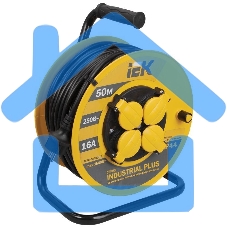 Удлинитель на катушке УК50 с т/з 4 места 2Р+PЕ/50метров 3х1,5мм2 IP44 Удлинитель на катушке УК50 с т/з 4 места 2Р+PЕ/50метров 3х1,5мм2 IP44