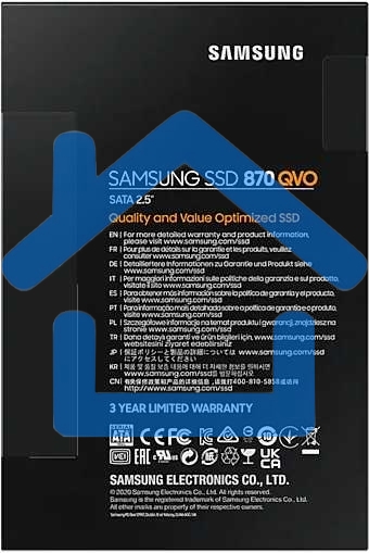 Накопитель SSD Samsung 4TB 870 QVO, V-NAND, 2.5