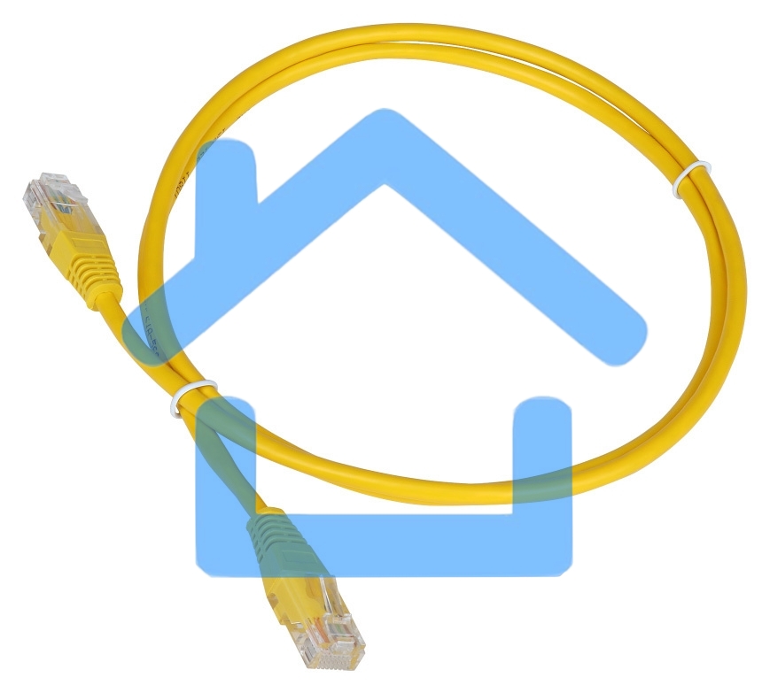 Кабель Патч-корд Lanmaster UTP TWT-45-45-5.0-YL вилка RJ-45-вилка RJ-45 кат.5е 5м желтый ПВХ (уп.:1шт)