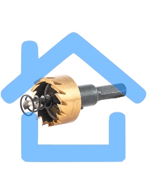 Коронка по металлу Denzel HSS, 25 мм, нитридтитановое покрытие