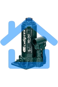 Домкрат гидравлический Сибртех бутылочный, 5т, 180-340мм, в пласт. кейсе