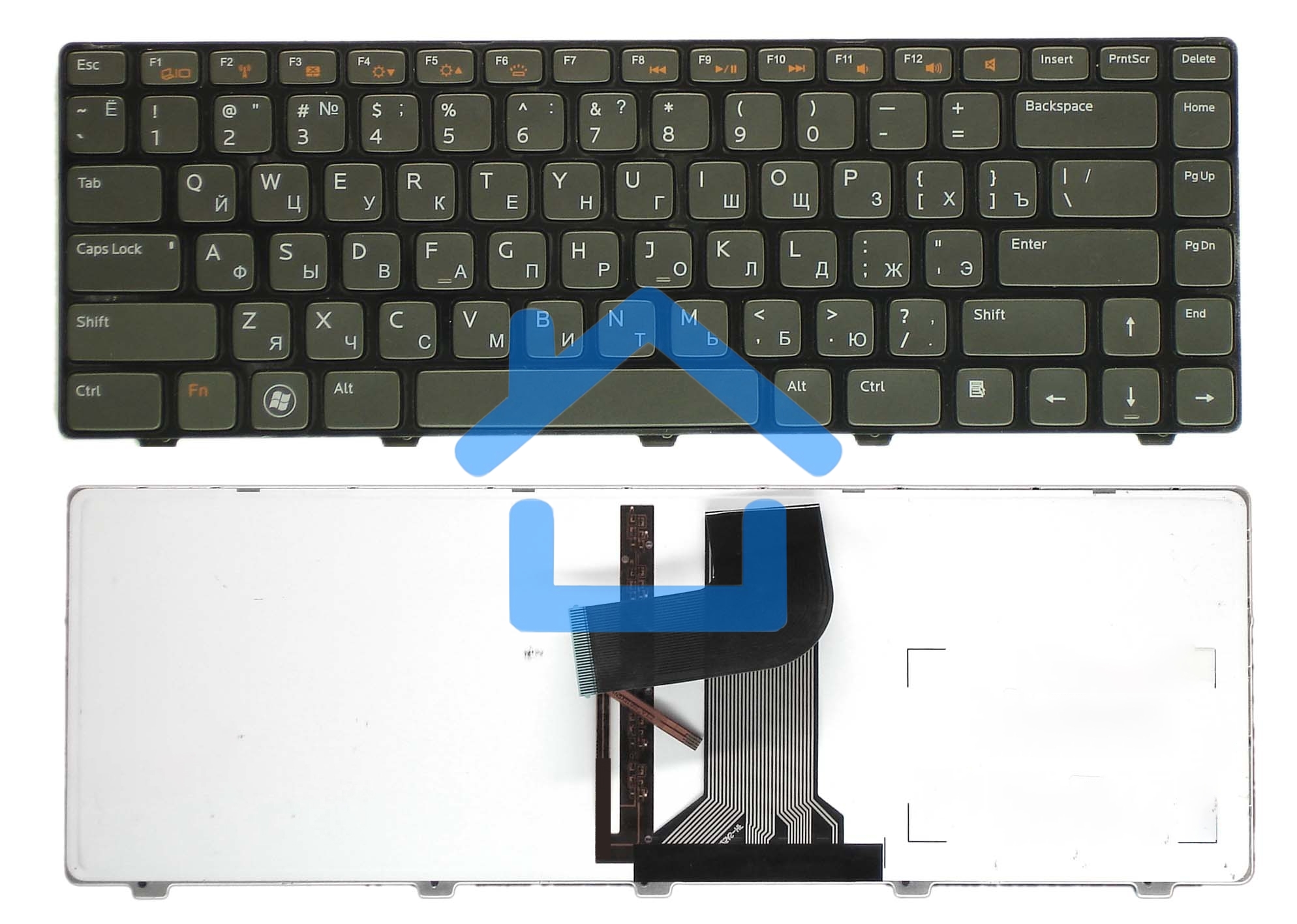 Клавиатура для ноутбука Dell XPS 15 L502X N4110 M5040 N5050 N5040 черная с подсветкой