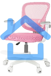 Кресло детское Бюрократ BUROKIDS 3 розовый Velvet 36, крестов. пластик