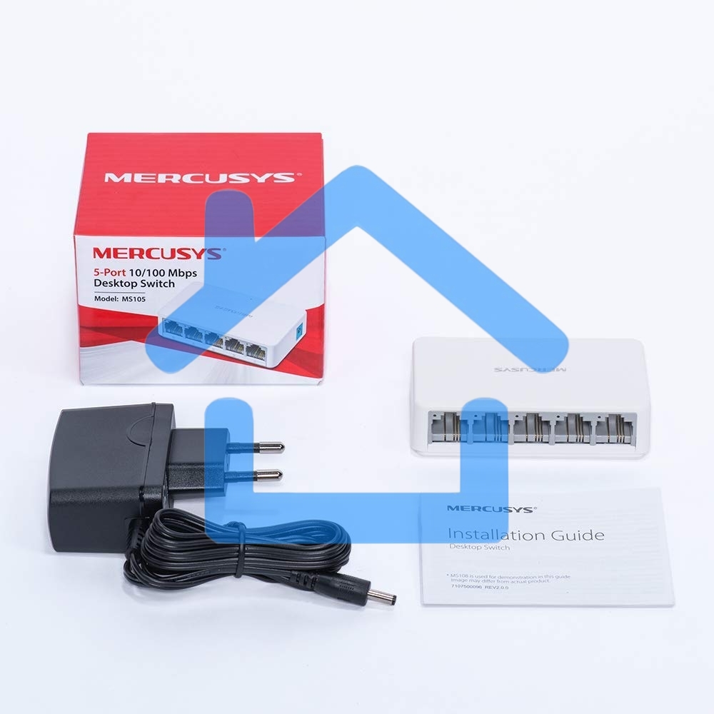 Коммутатор Mercusys MS105, 5 портов Ethernet 100 Мбит/с