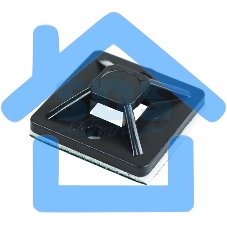 Площадка самоклеящаяся Rexant 20х20 мм, черная, упаковка 10 шт.