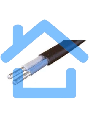 Кабель АВВГ 2х4.0 плоский Ч (бухта) (м) Альгиз К ФР-00000418