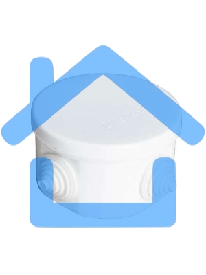 Коробка распр. ОП d75х45 4 выхода 4 гермоввода IP54 крышка защелкивающаяся бел. Epplast 240341