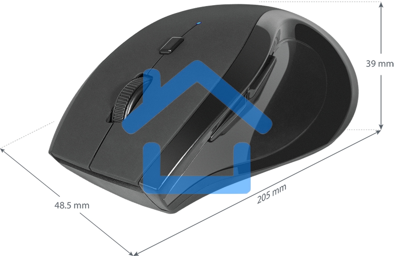 Мышь беспроводная Defender Accura MM-295 черный, 1600 dpi, радиоканал, USB, кнопки - 6