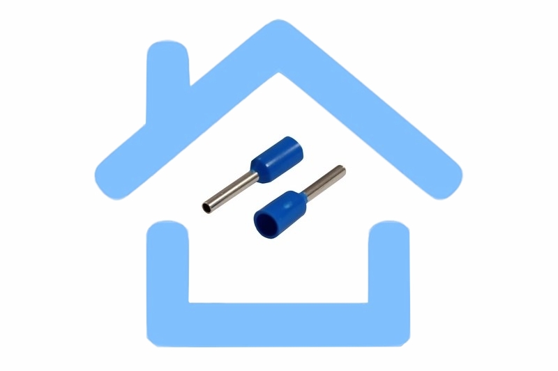 Наконечник штыревой втулочный изолированный F-8 мм 0.75 мм² (НШВи 0.75-8) синий Rexant