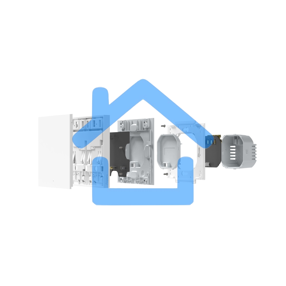 Умный выключатель одноклавишный Aqara Smart Wall Switch H1 (WS-EUK01)