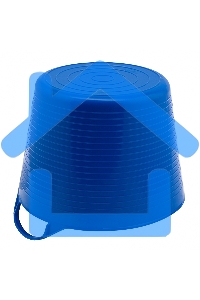 Ведро гибкое сверхпрочное СИБРТЕХ 14 л, синее 67503