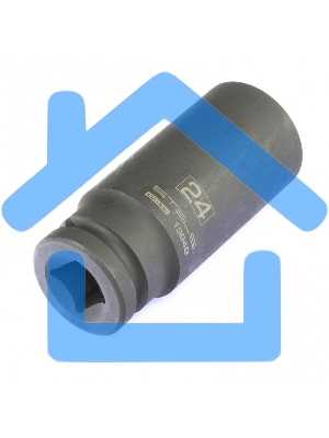 Головка ударная удлиненная шестигранная, 24 мм, 1/2