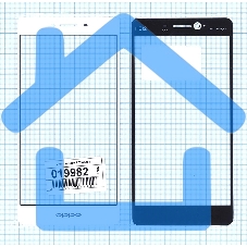Защитное стекло для Oppo R7S белый