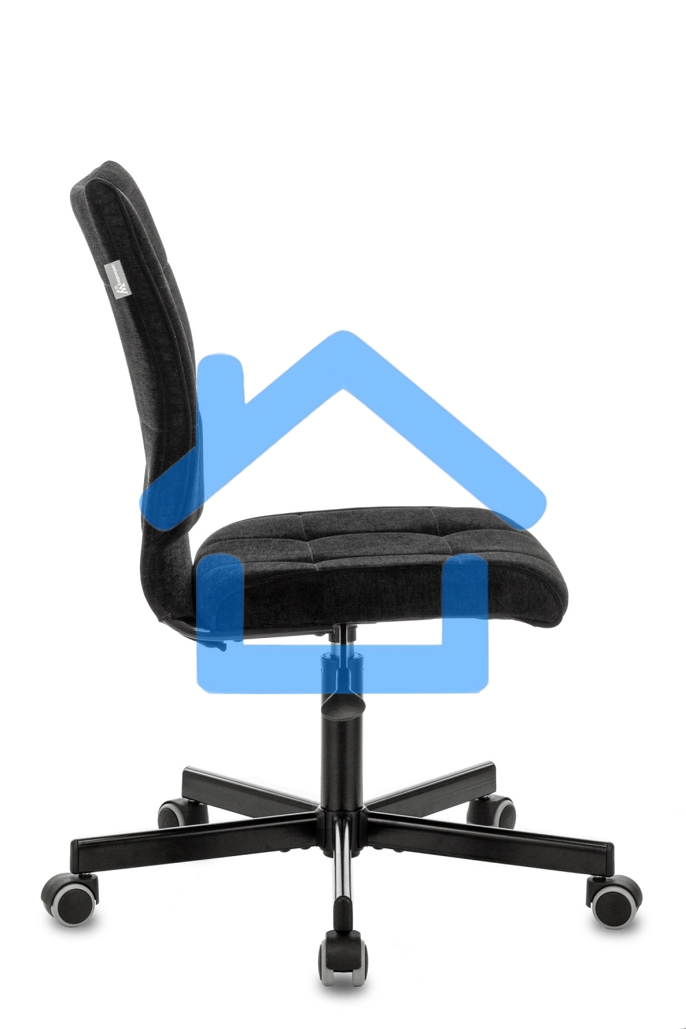 Кресло компьютерное Бюрократ CH-330M/LT-20 без подлокотников, черный, крестовина металл