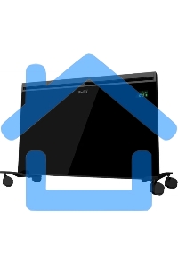 Конвективно-инфракрасный обогреватель Ballu Plaza Solar BIHP/S-1900 черный, 1900 Вт, 20 м2, термостат, дисплей