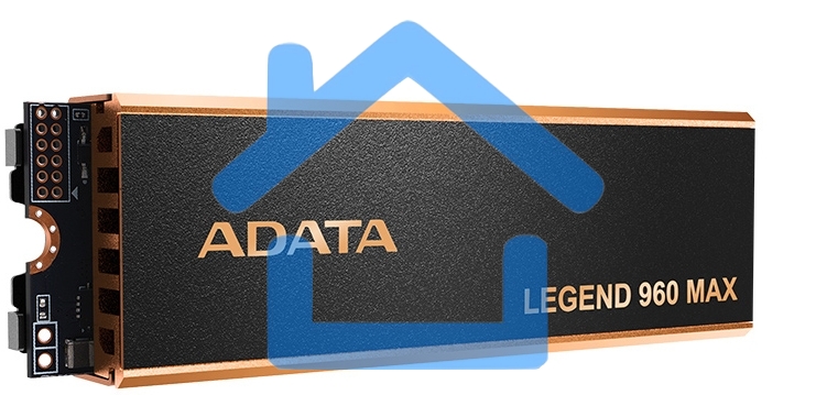 Накопитель SSD   ADATA LEGEND 960 MAX, 4Tb, M.2 2280, PCIe 4.0 x4, NVMe, R/W 7400/6800, с радиатором