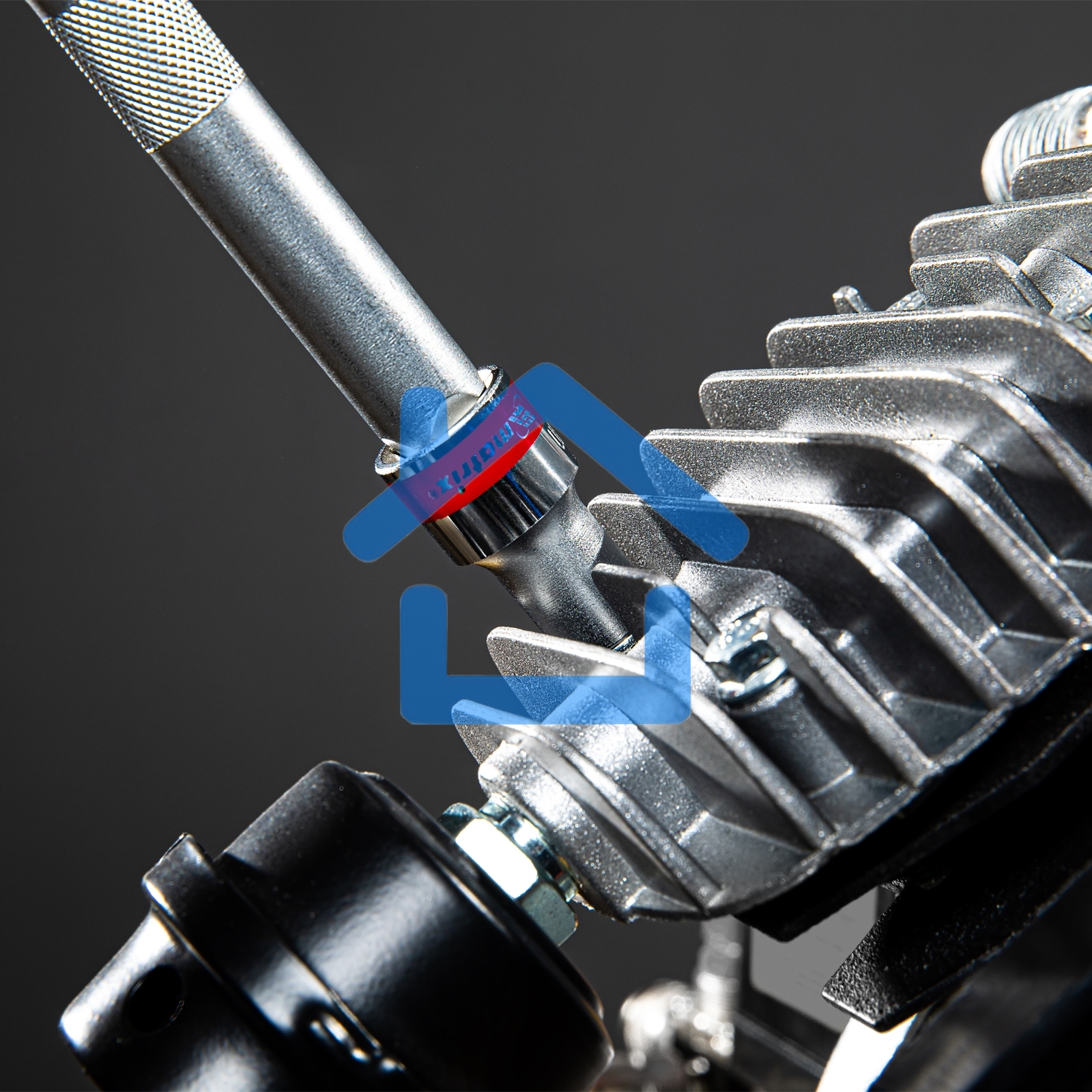 Головка торцевая Matrix, 12 мм, 6-гранная, CrV, под квадрат 1/2