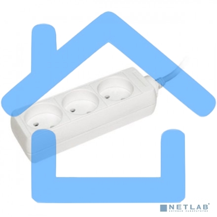 Удлинитель 3х3м без заземл. 10А IP20 У3 2P ИЭК WYP10-06-03-03-N