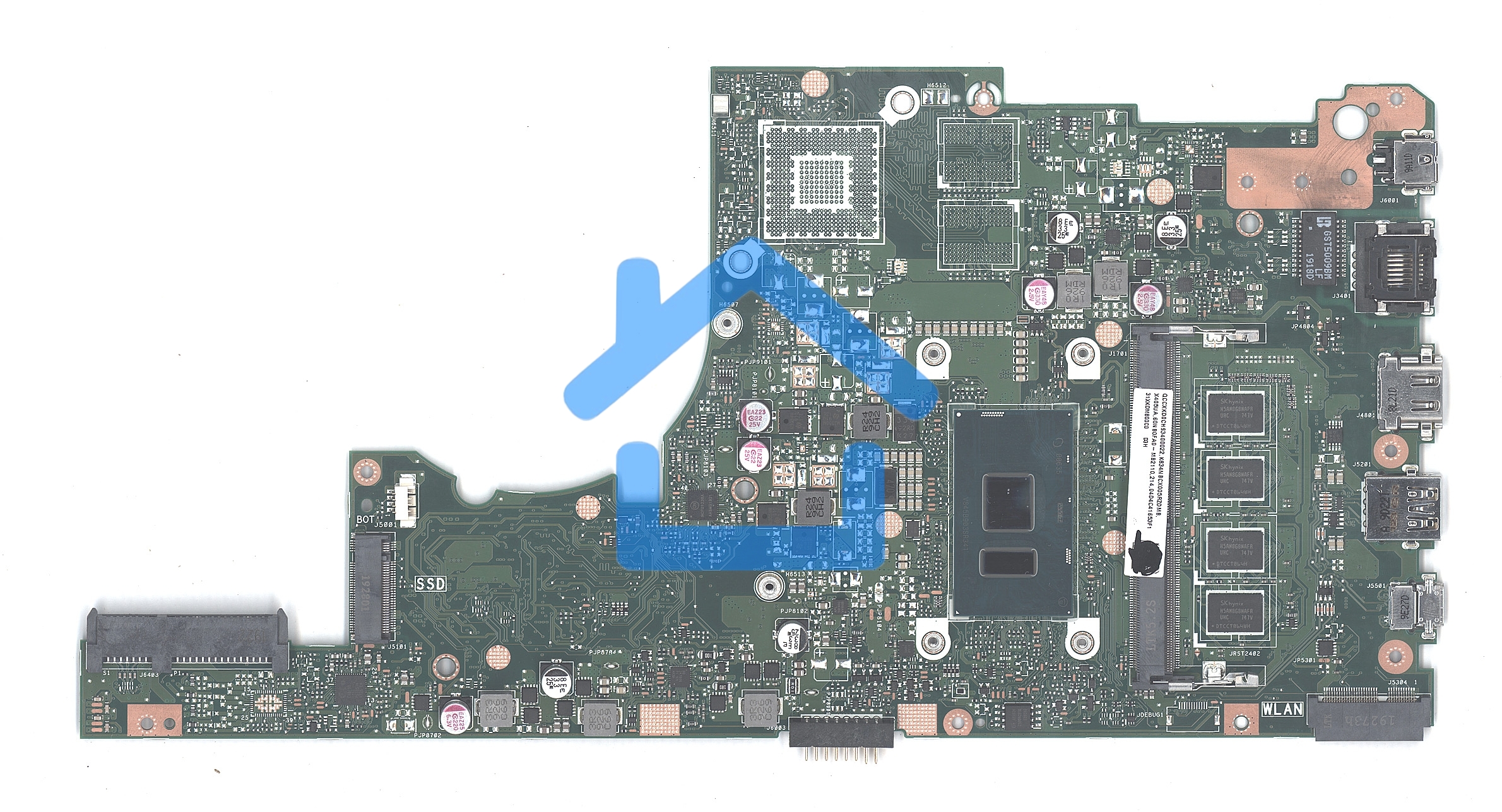 Материнская плата для Asus X405UA 8G/I7-7500U