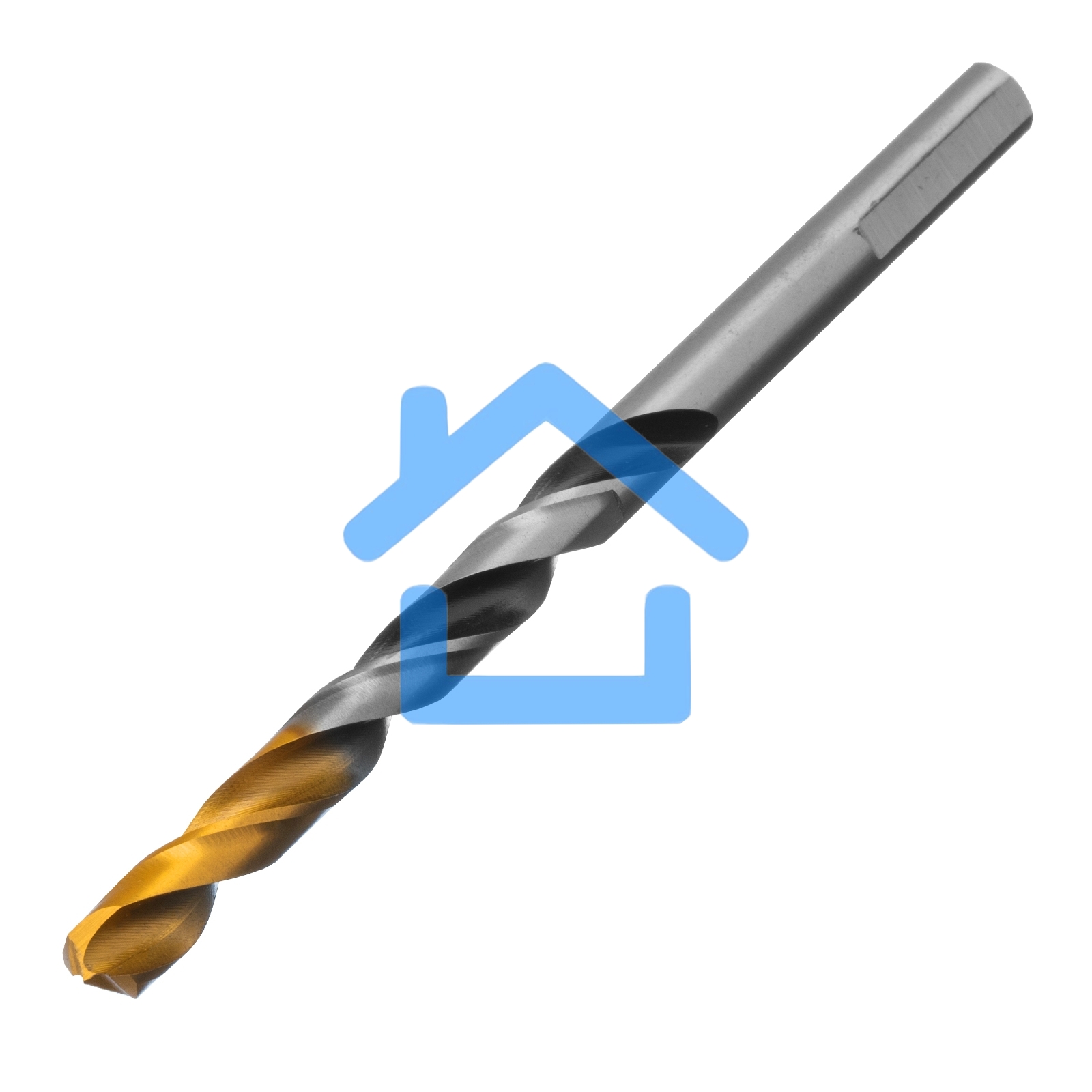 Сверло спиральное по металлу 7,0 x 109мм, Р6М5, Golden Tip, многогранная заточка Denzel