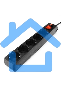 Сетевой фильтр Гарнизон ЕНLB-4 0,5 м 5 розеток черный 