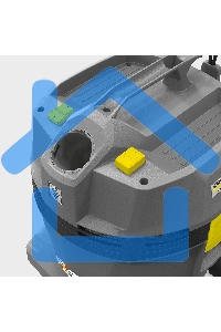 Пылесос Karcher NT 22/1 Ap L серый, 1300 Вт, уборка влажная и сухая, пылесборник мешок 22 л