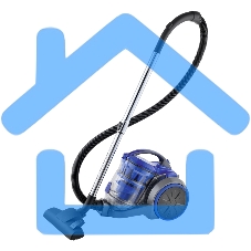 Пылесос Galaxy Line GL 6259 синий/серый, 500/2200 Вт, уборка сухая, пылесборник контейнер 2 л