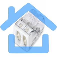 Клемма с пастой 2-пров. 0.5-2.5мм2 однож. белый (уп/100шт) 2273-242 WAGO