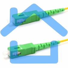 Патч-корд оптический соединительный (SM), 9/125 (OS2) SC/APC-SC/APC, (Simplex), LSZH, 7м